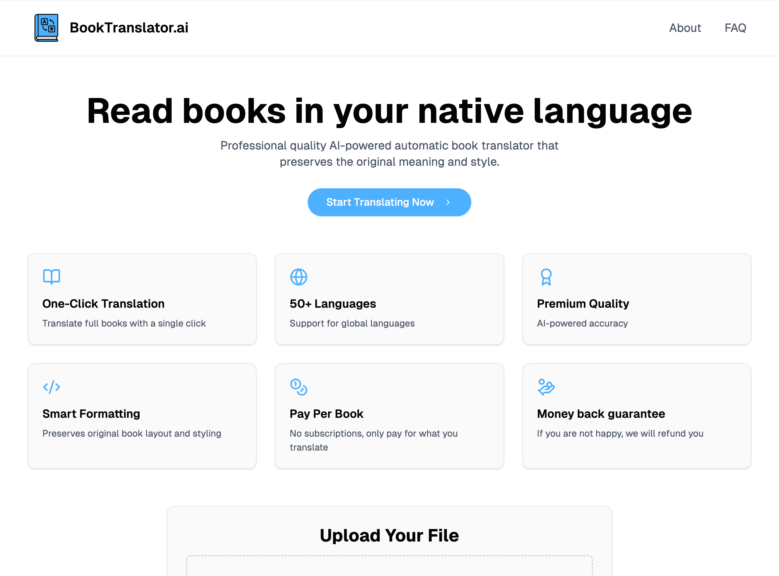 Book Translator — AI book translation preserving EPUB and PDF layout