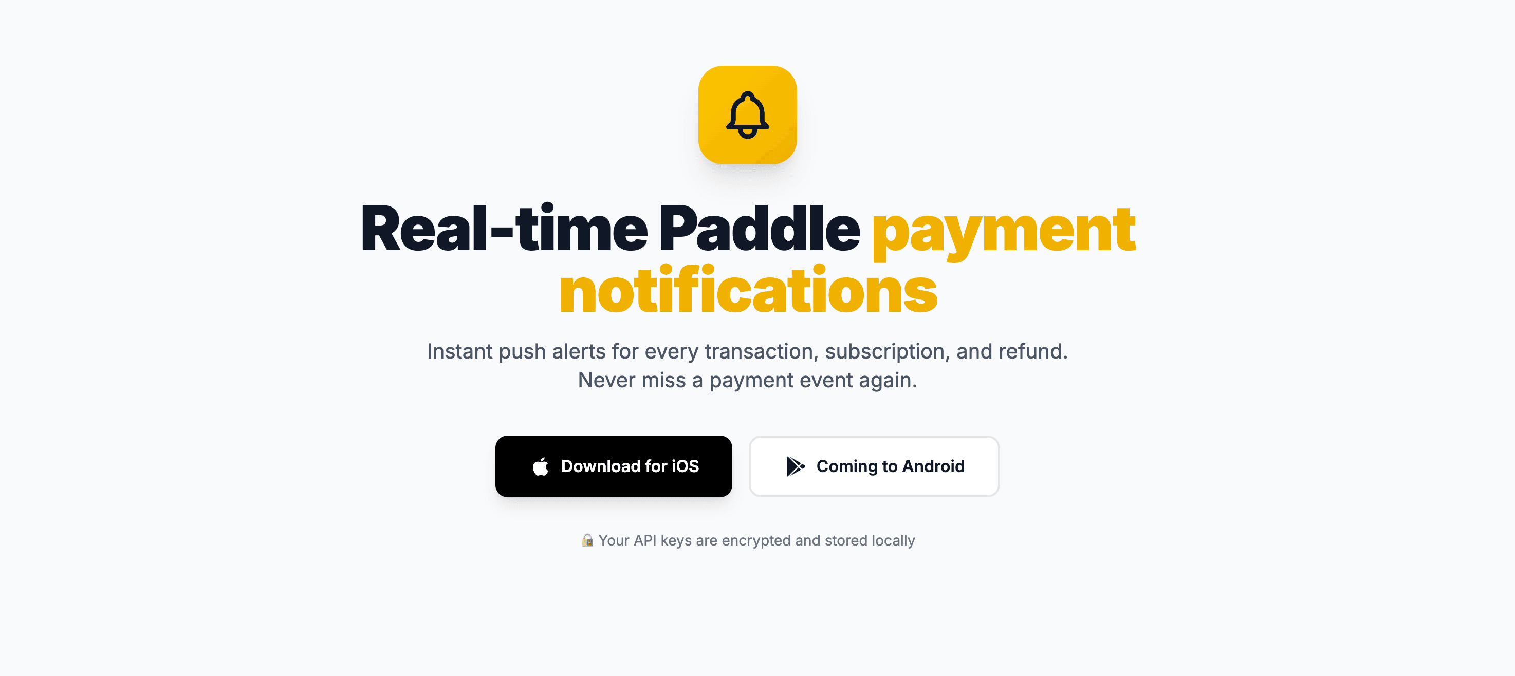 PaddlePush — real-time Paddle payment push alerts for iOS
